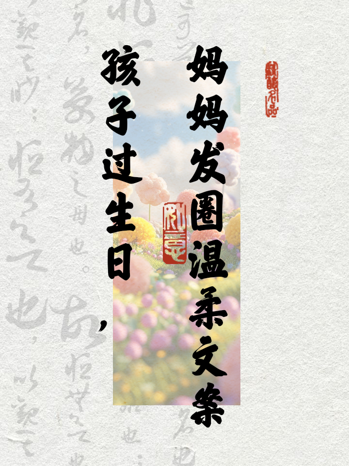 儿子生日妈妈怎么发朋友圈文案(13岁儿子生日妈妈怎么发朋友圈文案)