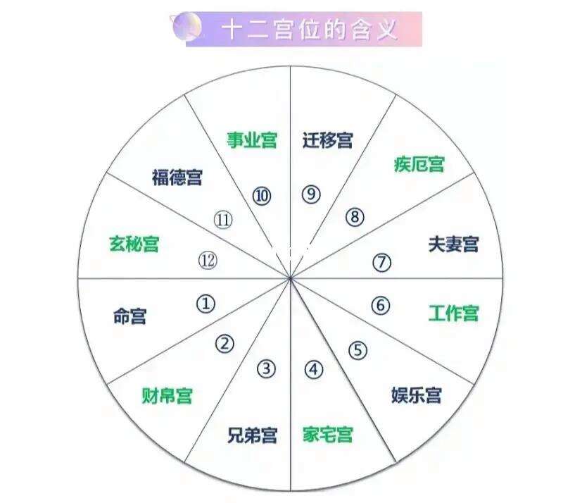 星盘12宫位各代表的意义(星盘十二宫位对应身体十二个部分) 星盘12宫位各代表的意义(星盘十二宫位对应身体十二个部分)