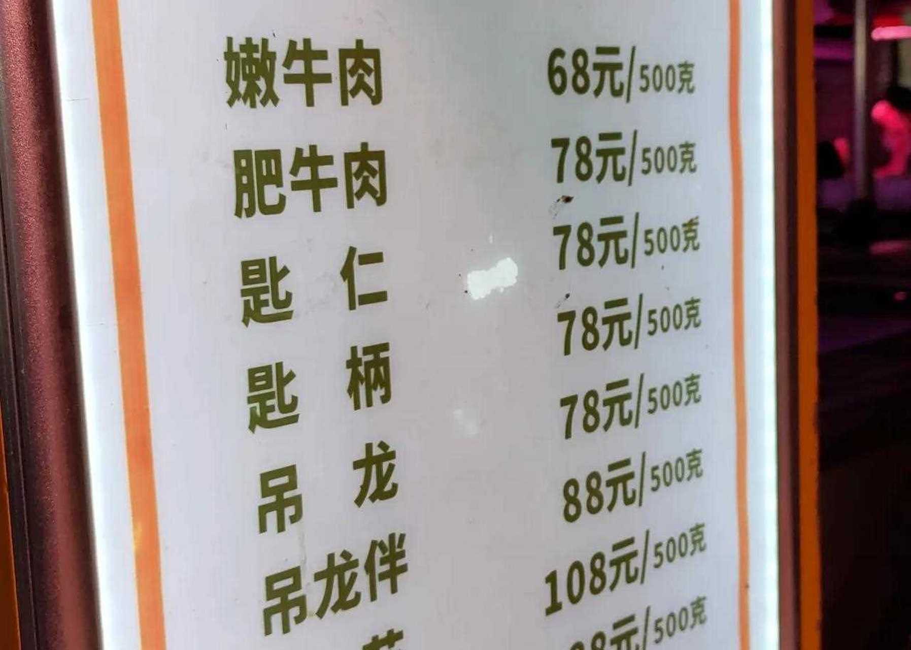 关于全国各省牛肉价格今日价格表的信息
