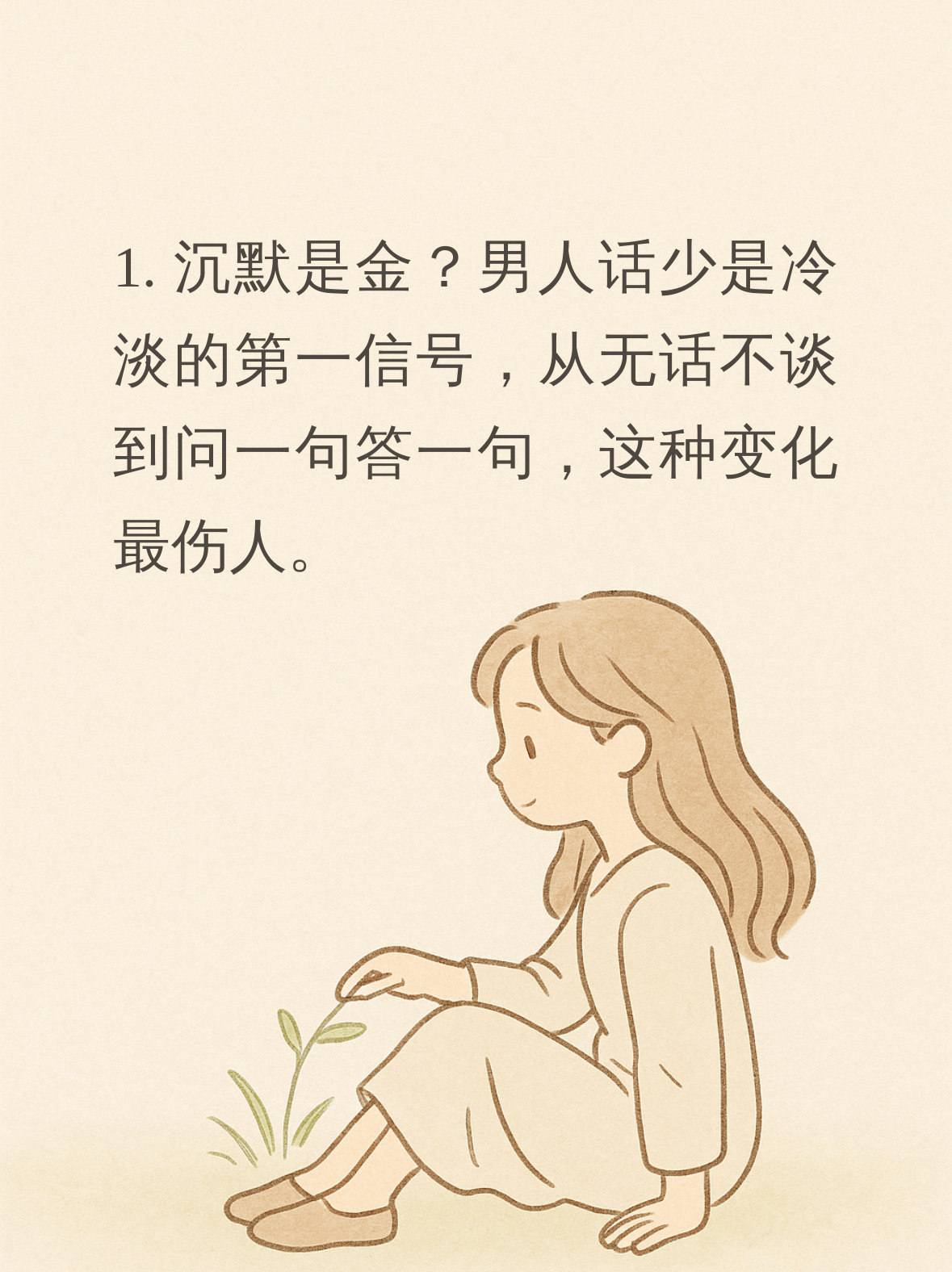 男人心理越喜欢表面越冷淡(男生动心了却装作不喜欢你的表现)