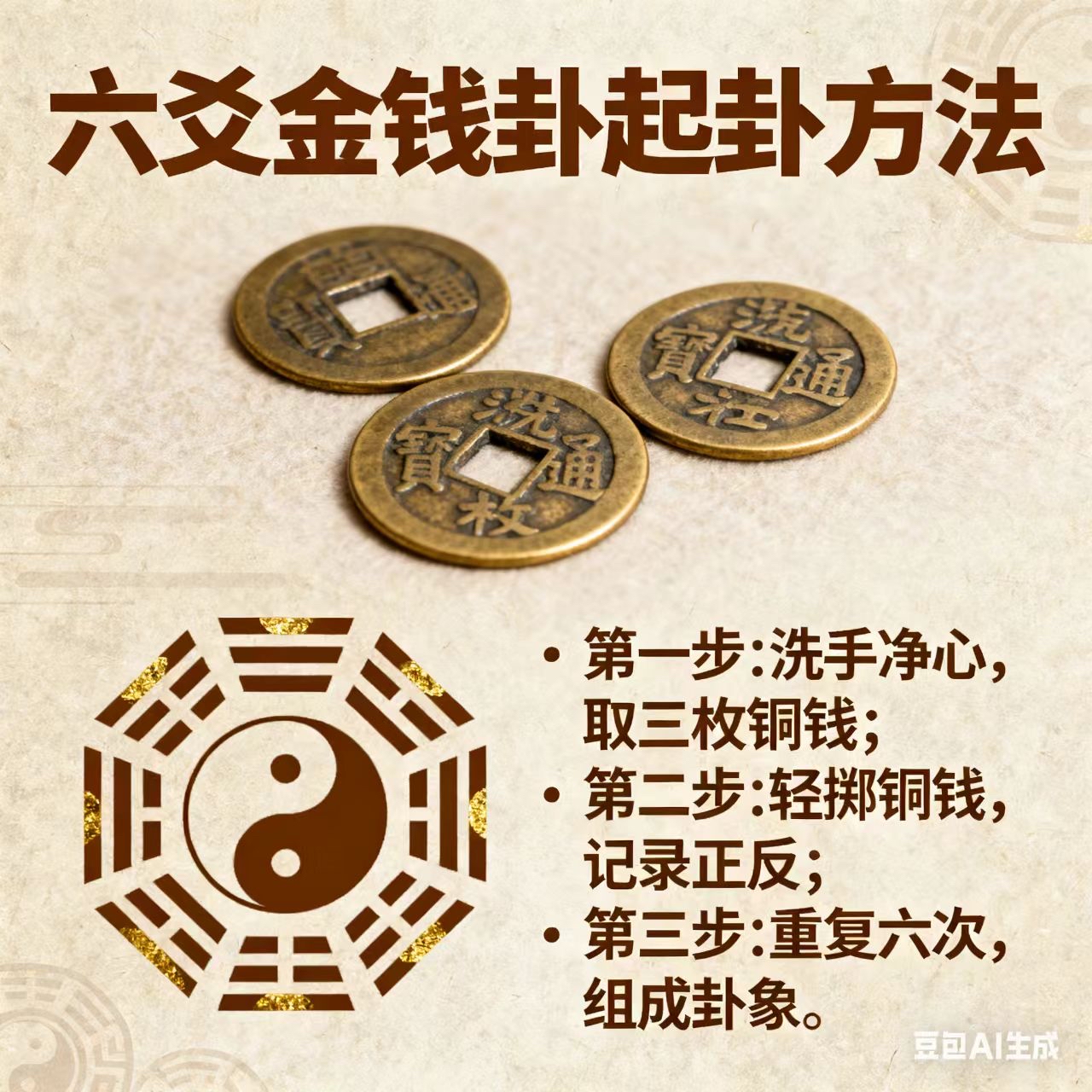 起卦的方法与步骤(起卦的方法与步骤与变卦方法)