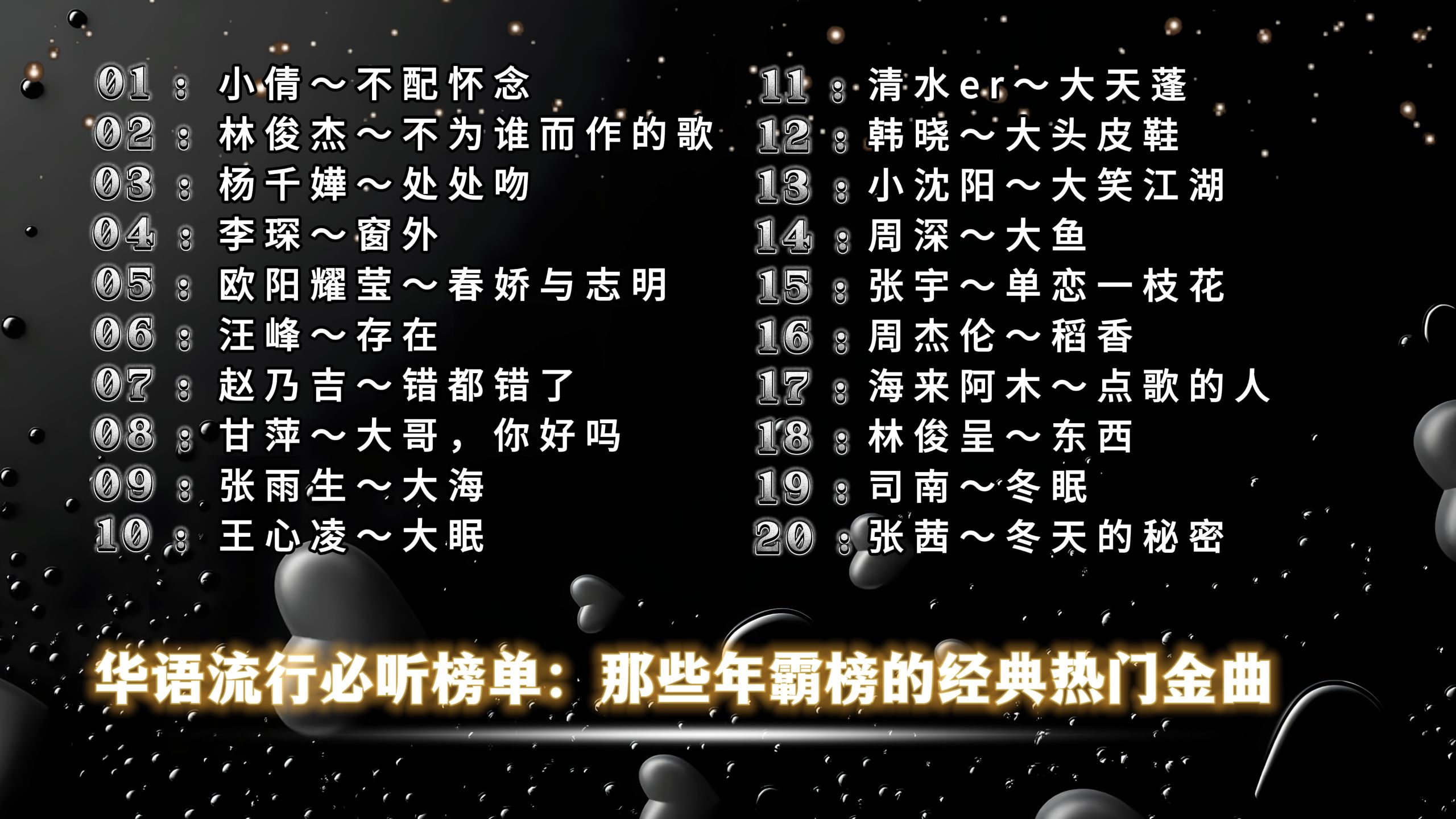 流行歌曲排行榜(2026网络流行歌曲排行榜)