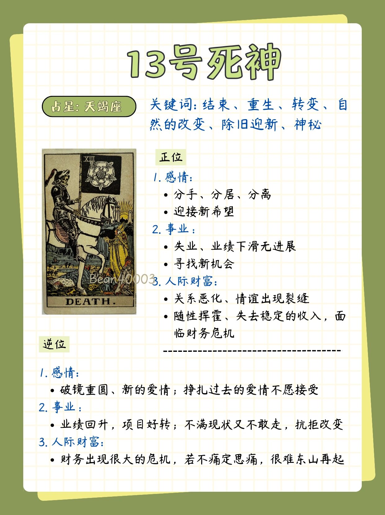 死神正位(死神正位对方对你的感情)