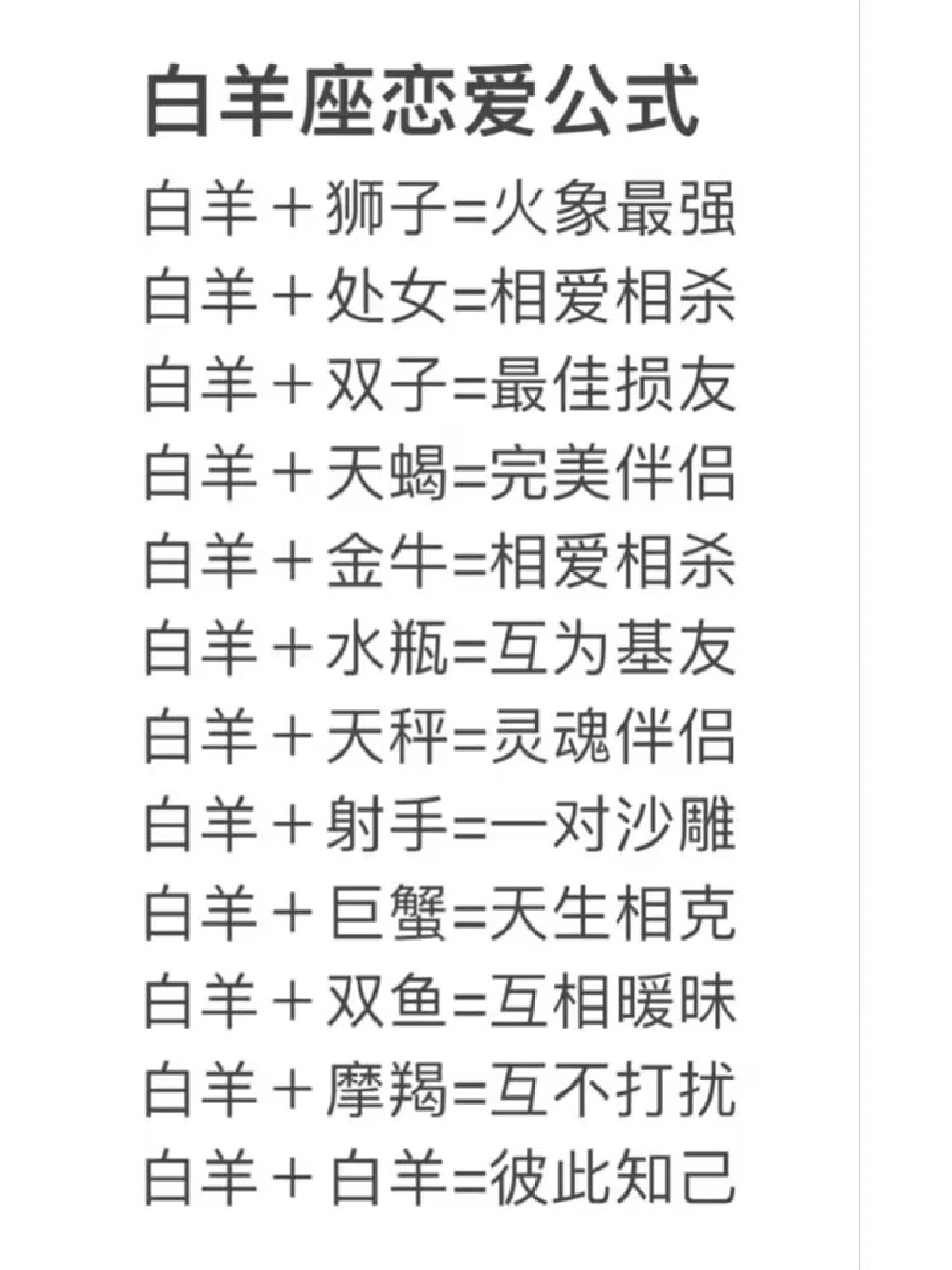 摩羯白羊座配对指数(摩羯男一旦爱上白羊女)