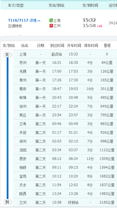 上海到兰州火车时刻表查询(上海到兰州火车时刻表查询最新)