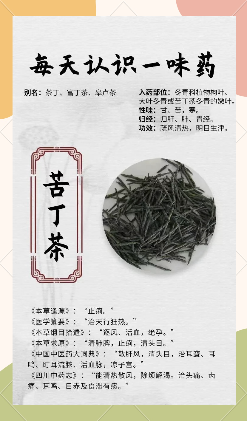 苦丁茶的副作用(苦丁茶的副作用和禁忌)