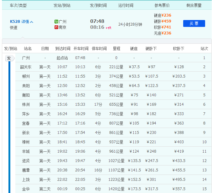 k1474次列车途经站点时刻表(k1474次列车途经站点时刻表最新)