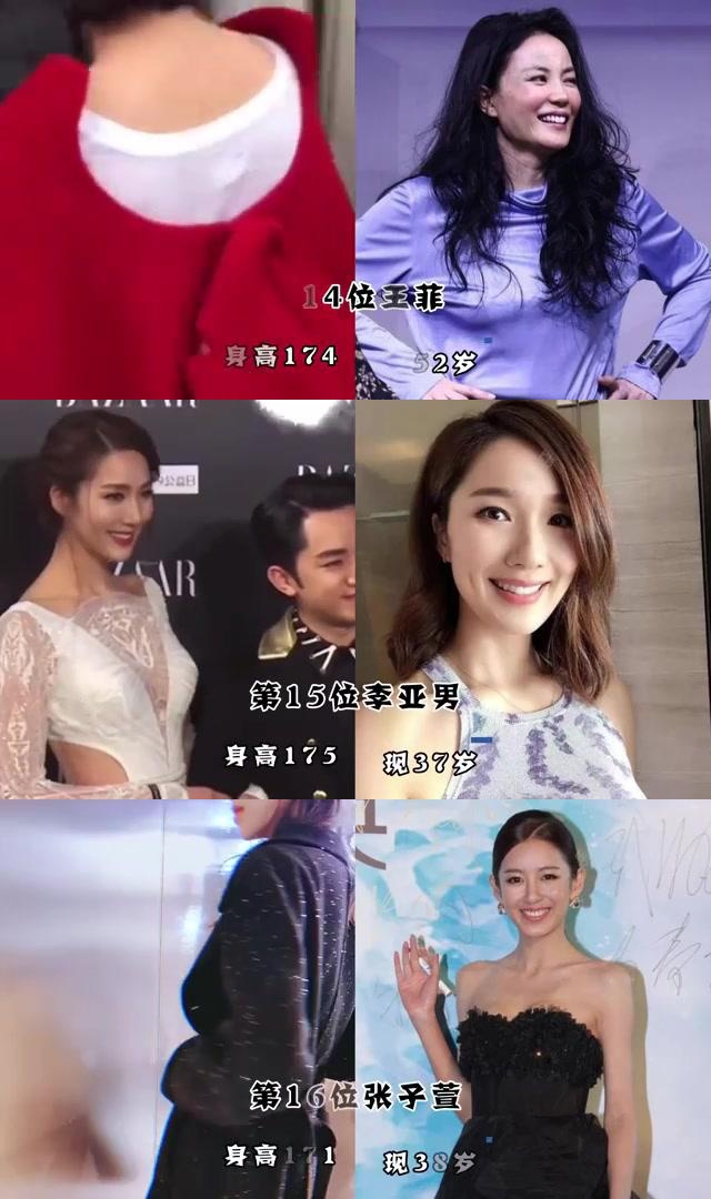明星身高排名(中国男明星身高排名)