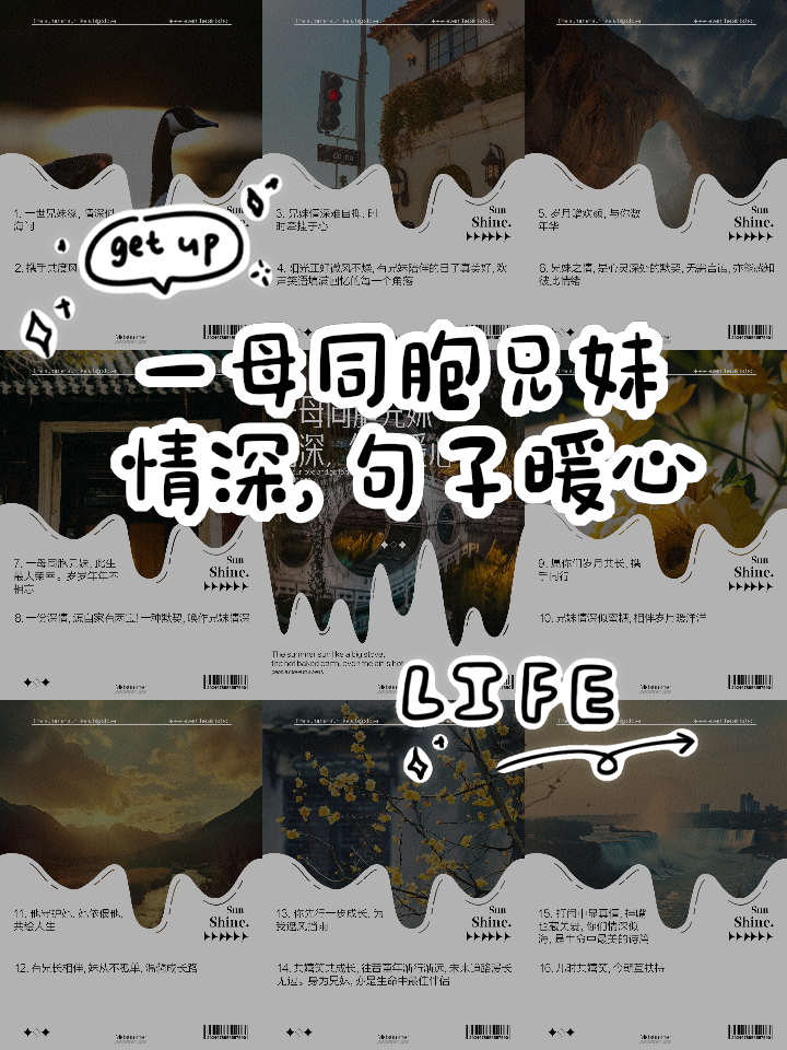 姐妹亲情最暖心短句(一个妈生的姐妹文案高级)