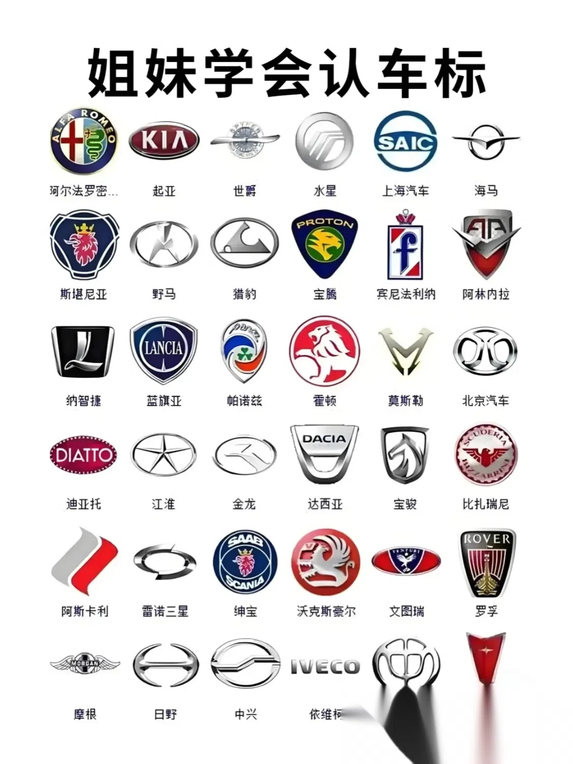 常见车标(常见车标logo大全)