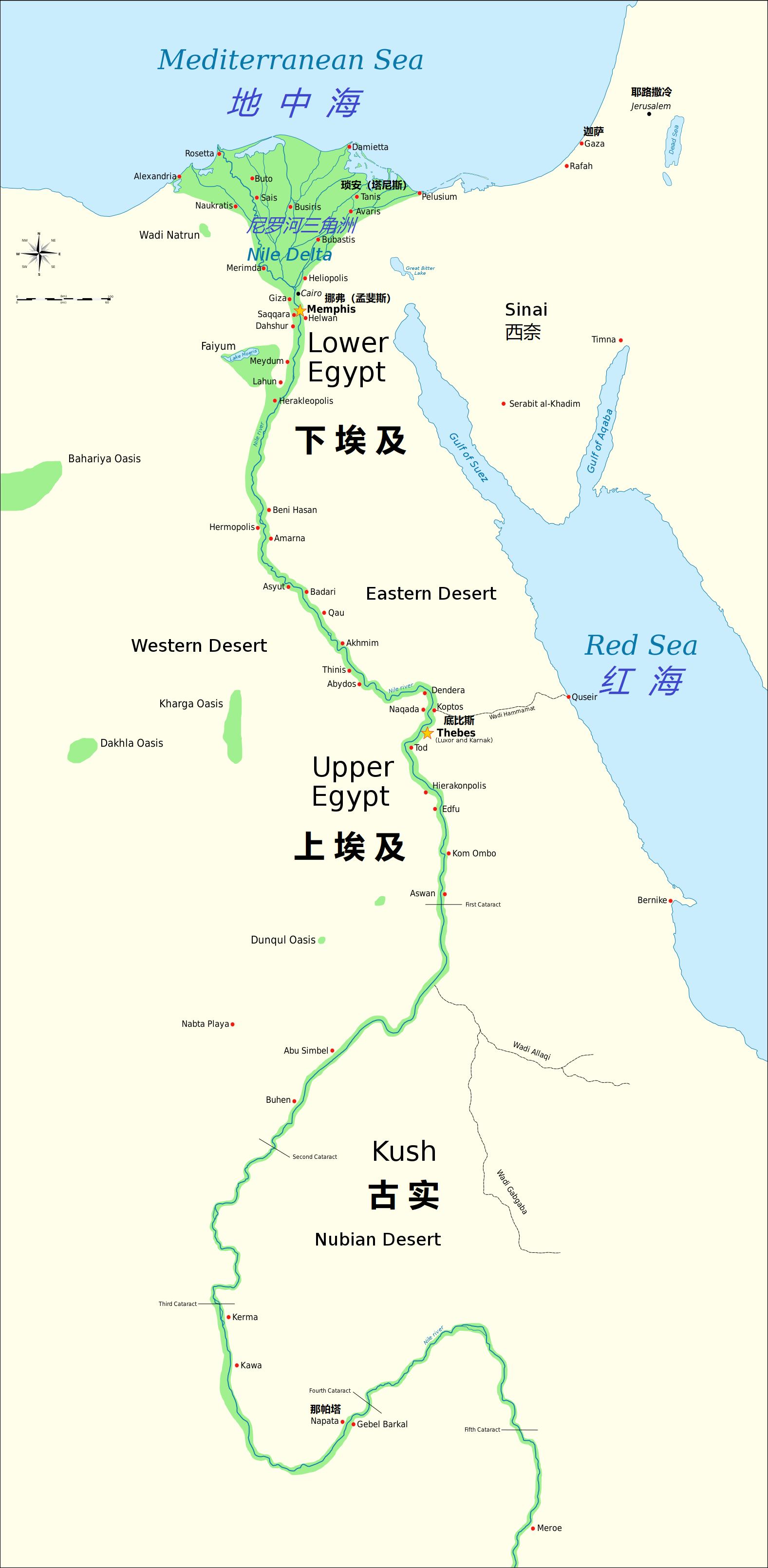 尼罗河地图(尼罗河地图上的位置)