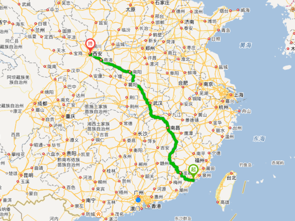 合肥到西安多少公里(合肥到西安多少公里高铁)