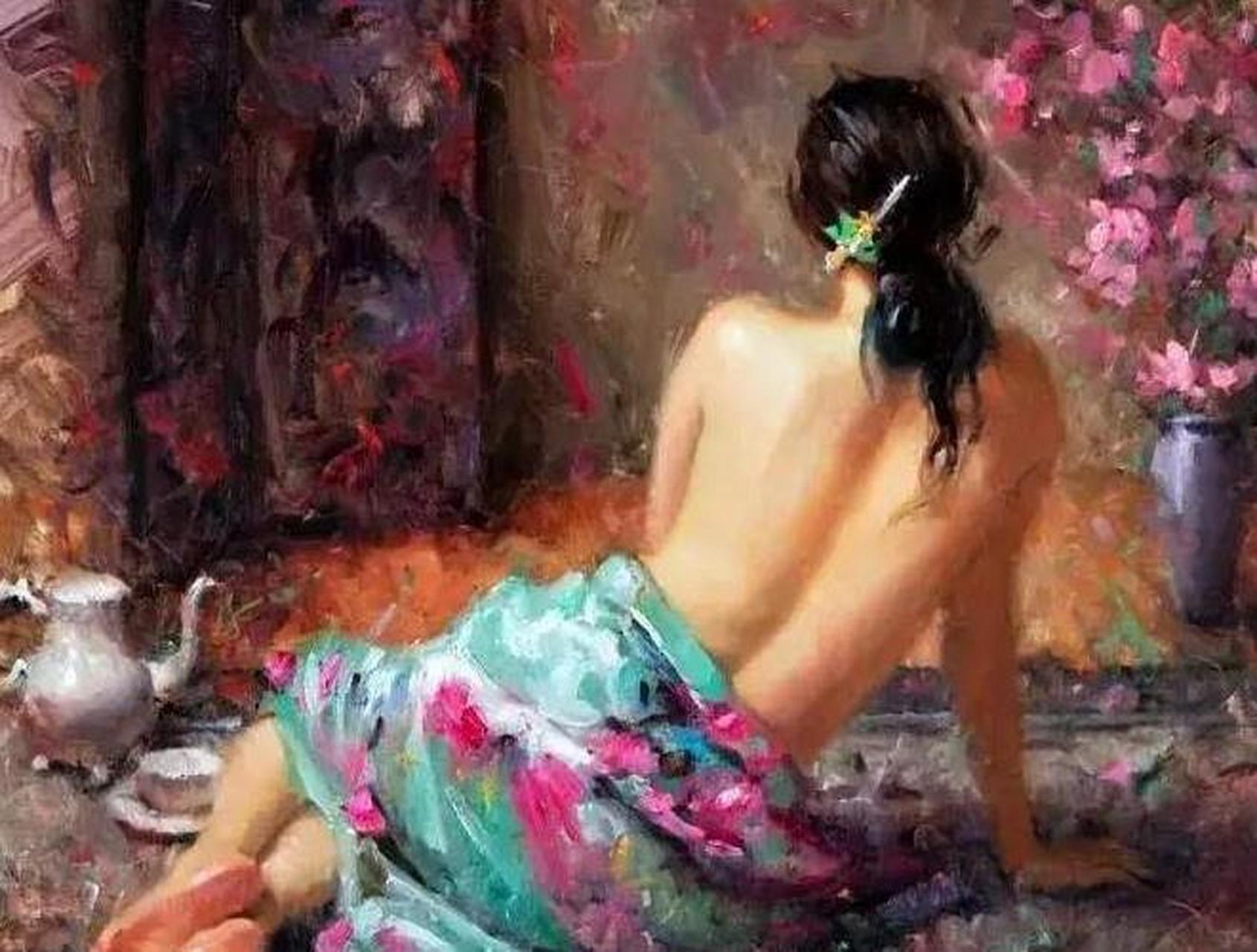 裸女油画(棵女美画画展)
