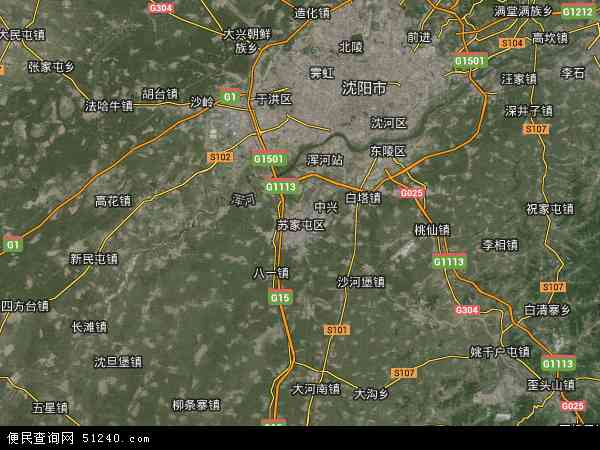 沈阳卫星地图(沈阳卫星云图实时发布)