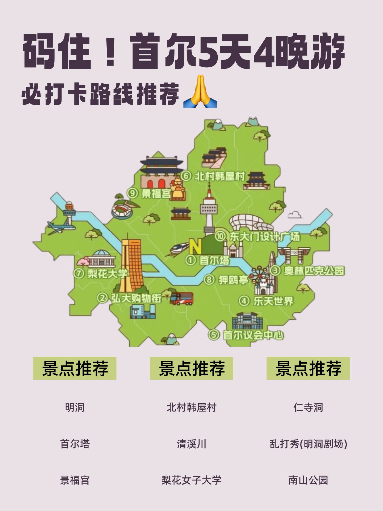 韩国旅游景点排名前十(韩国旅游景点排名前十名)