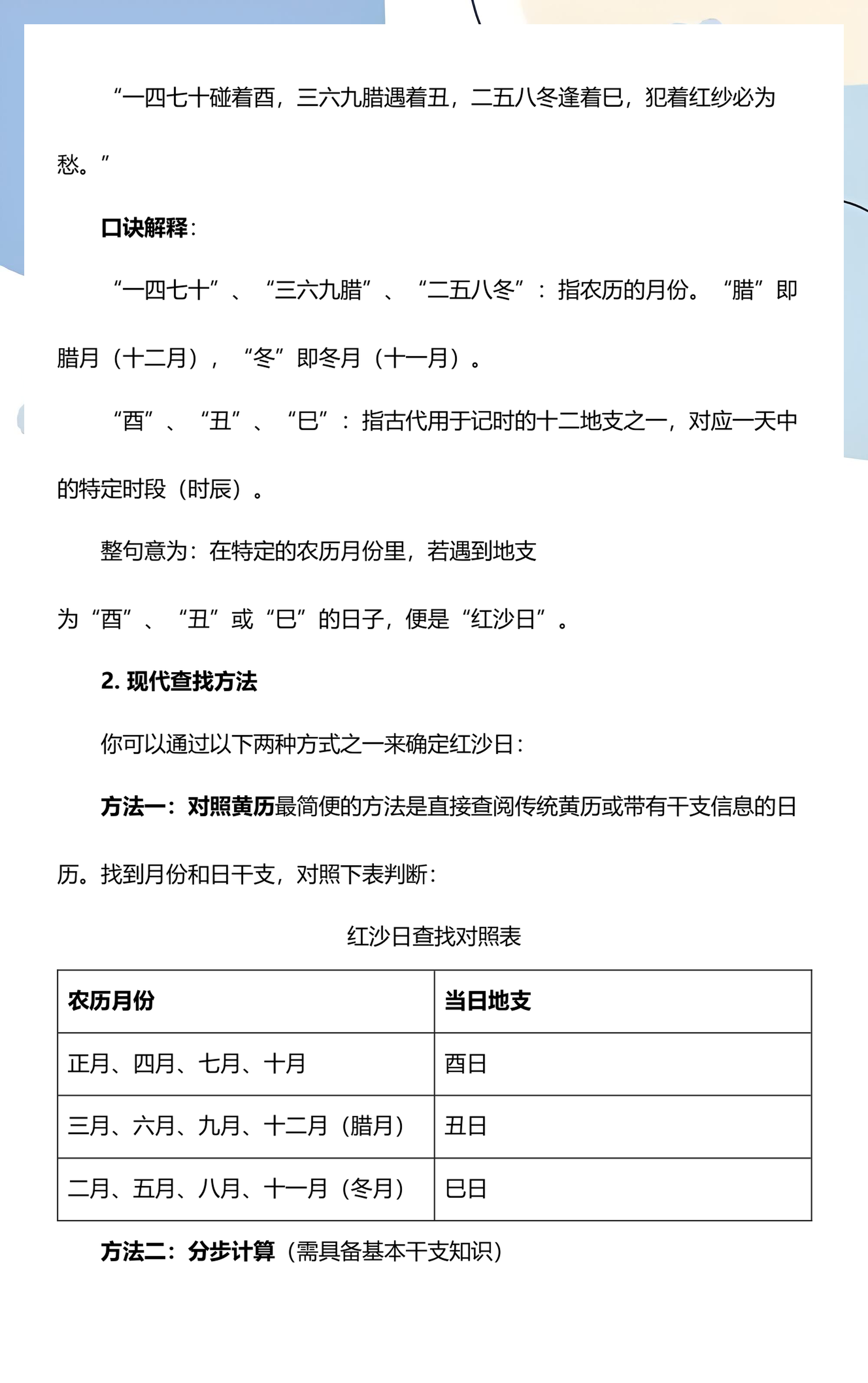 红沙日(红沙日的来历) 红沙日(红沙日的来历)