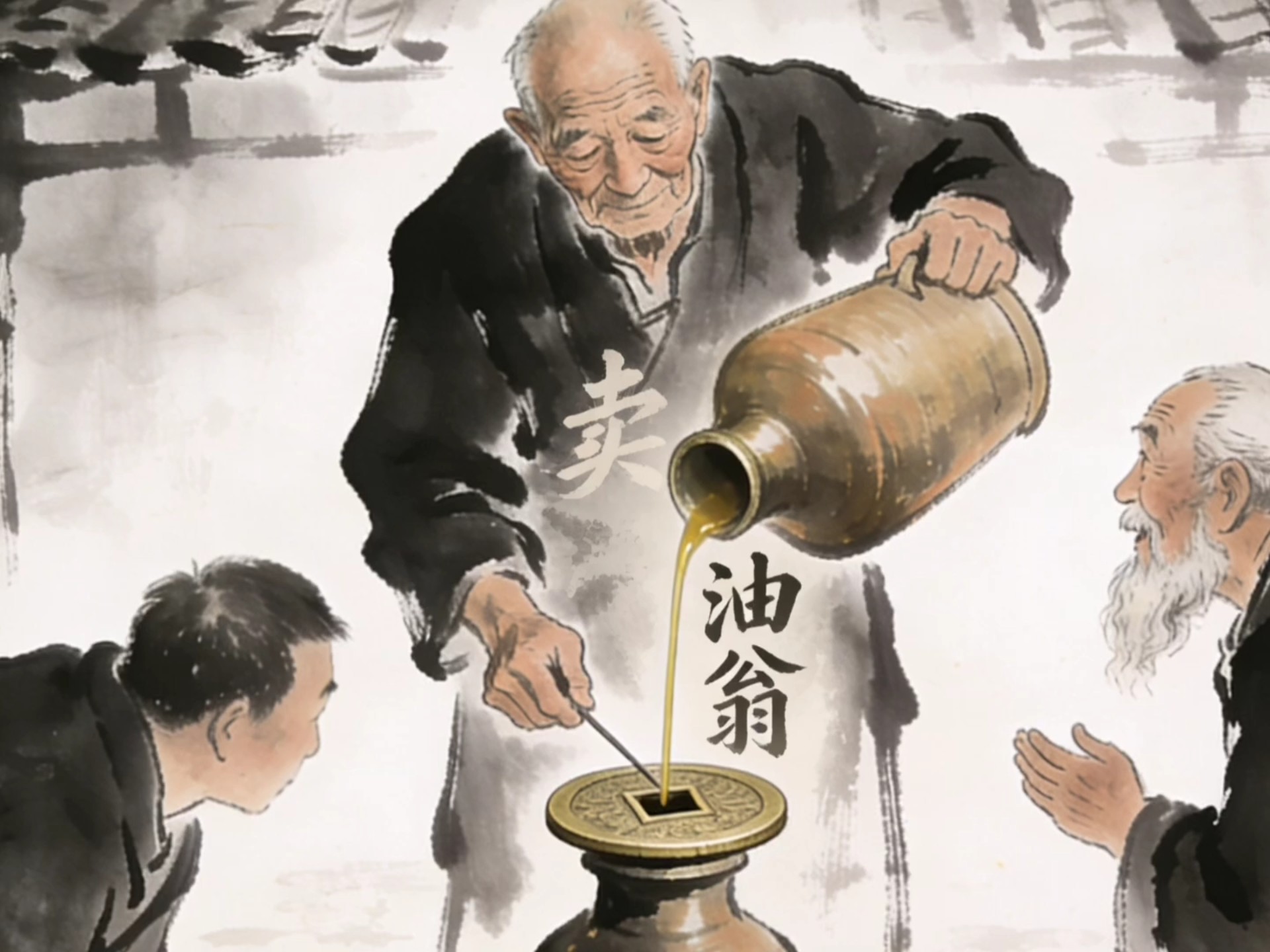 买油翁原文及翻译(买油翁翻译一句一译)
