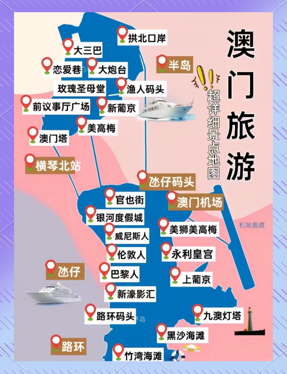澳门旅游地图(澳门旅游地图手绘)