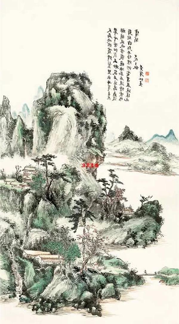 黄宾虹山水画多少钱一平尺(黄宾虹拍卖价345亿的山水)
