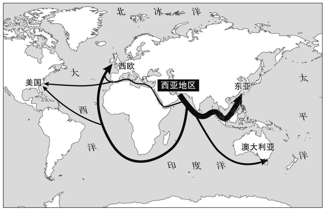 西亚地图(西亚地图全图)