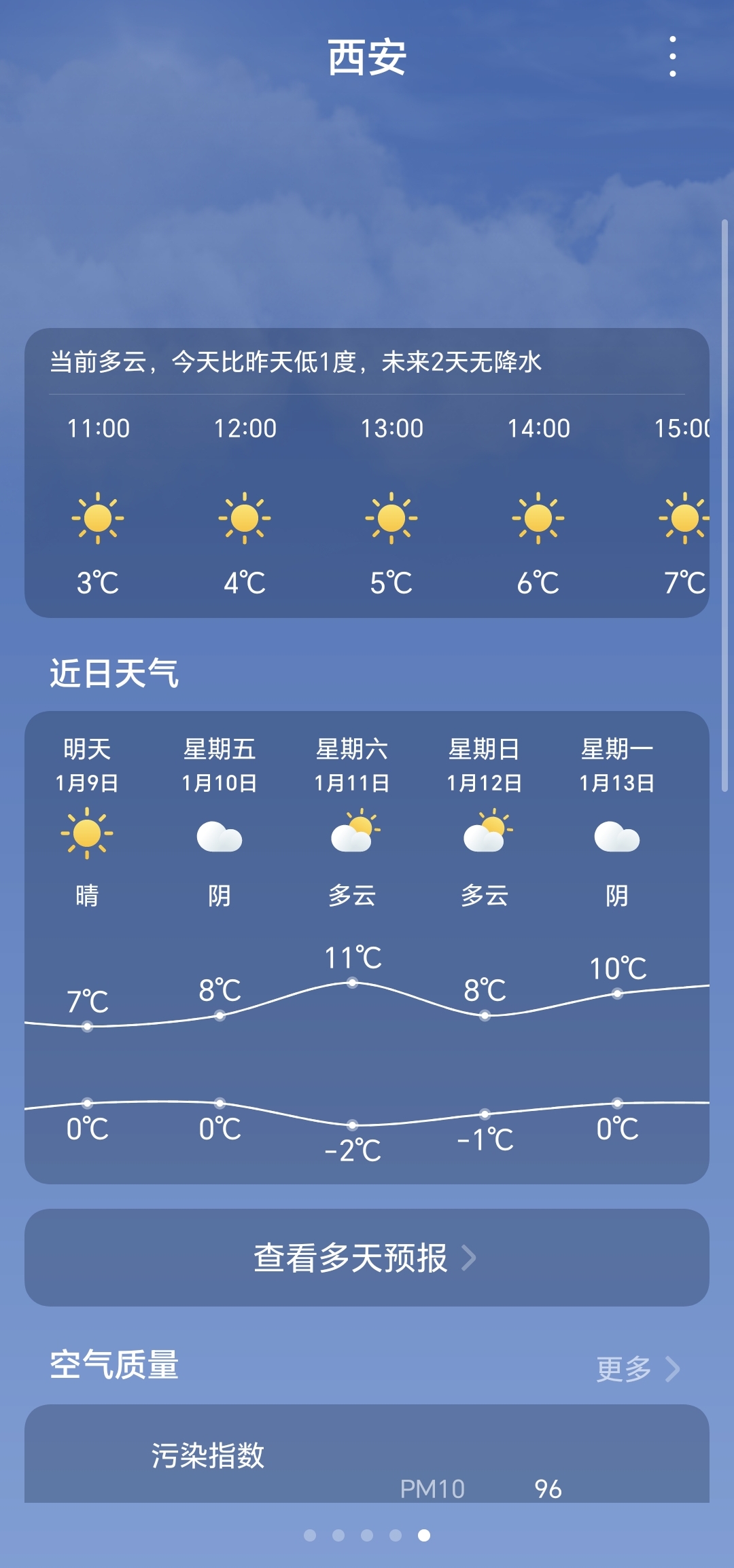 西安天气预报一周(西安天气预报一周7天)
