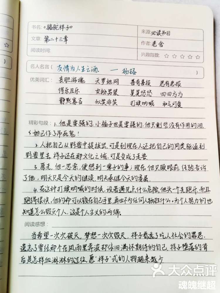 骆驼祥子第24章批注(骆驼祥子第24章的批注)