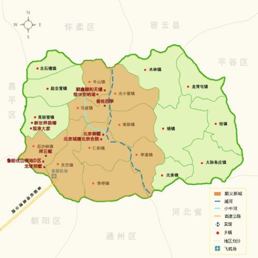 顺义区地图(顺义区地图最详细)