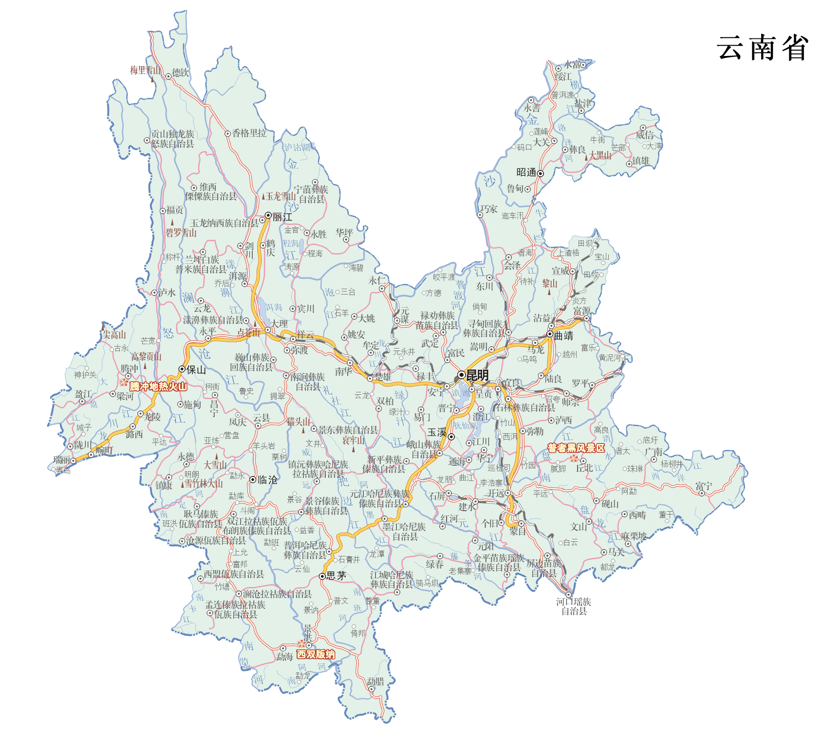 地图云南高清版大图(云南地图高清版大图片可放大)