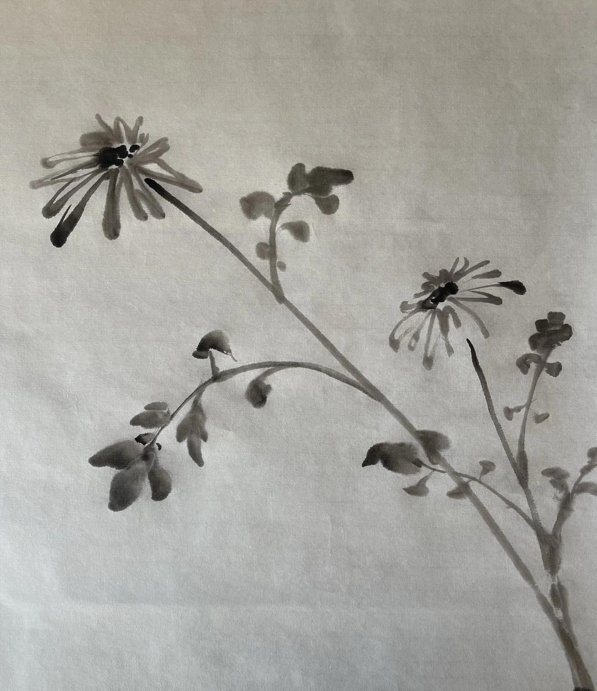 国画菊花(国画菊花画法教学视频) 国画菊花(国画菊花画法教学视频)